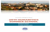 University of Bergamo (Italy) 2019 HUMANITIES SUMMER SCHOOL