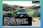 How can sportspeople train the body systems to ensure ...