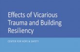 Effects of Vicarious Trauma and Building Resiliency