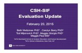 Evaluation Webinar - CSH