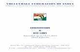 CONSTITUTION & BYE LAWS VOLLEYBALL FEDERATION OF INDIA ...