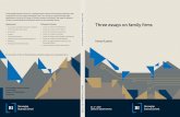 Three essays on family firms