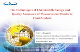 The Technologies of Chemical Metrology and Quality ...