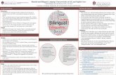 Bimodal and Bilingual: Language Characteristics of ASL and ...