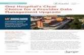 CASE STUDY One Hospital’s Clear Choice for a Provider Data ...