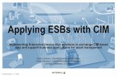 Applying ESBs with CIM