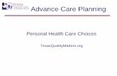 Personal Health Care Choices - Texas Health and Human ...