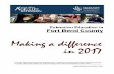 Extension Education in Fort Bend County