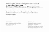 Design, Development and Evaluation of Driver Wellness Programs