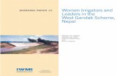 WORKING PAPER 15 Women Irrigators and Leaders in the West ...