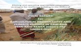 FINAL REPORT For AGRICULTURAL PRODUCTIVITY AND CLIMATE ...
