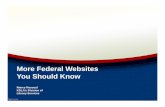 More Federal Websites