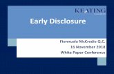 Early Disclosure - White Paper