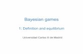 Bayesian games - UC3M