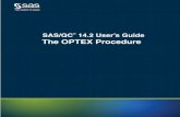 The OPTEX Procedure - SAS