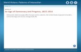 Section-1 An Age of Democracy and Progress, 1815-1914