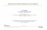 Overview of Fusion Research at Los Alamos