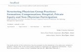 Structuring Physician Group Practices: Formation ...