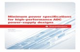 Minimum Power Specifications for High-Performance ADC ...