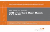 Off-market Buy-Back booklet - BHP