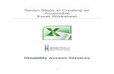 Seven Steps to Creating an Accessible Excel Worksheet