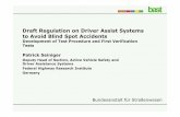Draft Regulation on Driver Assist Systems to Avoid Blind ...