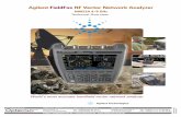 Agilent FieldFox RF Vector Network Analyzer