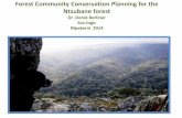 Forest Community Conservation Planning for the Ntsubane forest