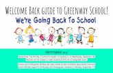 Welcome Back to Greenway School!