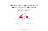 Financial Aid Policies & Procedures Manual 2019-2020