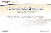 Promoting the Quality of Medicines (PQM) Program