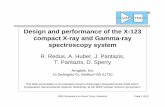 Design and performance of the X-123 compact X-ray and ...