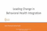 Leading Change in Behavioral Health Integration