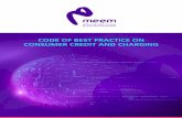 CODE OF BEST PRACTICE ON CONSUMER CREDIT AND CHARGING