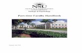 Part Time Faculty Handbook - NSU | College of Psychology ...