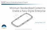 Minimum Standardized Content to Enable a Navy Digital ...
