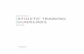 ATHLETIC TRAINING GUIDELINES