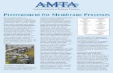 Pretreatment for Membrane Processes