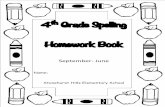 4 Grade Spelling Homework Book