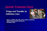 Triage and Transfer to Definitive Care