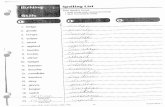 Complete Spelling Packet - Clearview Local Schools