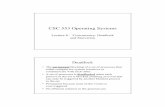 CSC 553 Operating Systems
