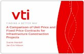 A Comparison of Unit Price and Fixed Price Contracts for ...