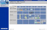 For internal use only SIMATIC HMI Panels Product Spectrum
