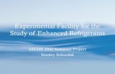 Experimental Facility for the Study of Enhanced Refrigerants