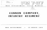 CANNON COMPANY, INFANTRY REGIMENT