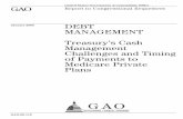 GAO-09-118 Debt Management: Treasury's Cash Management ...