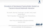 Simulations of Neoclassical Tearing Modes Seeded via ...