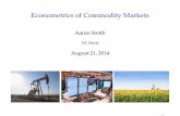 Econometrics of Commodity Markets
