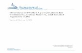 Overview of FY2021 Appropriations for Commerce, Justice ...